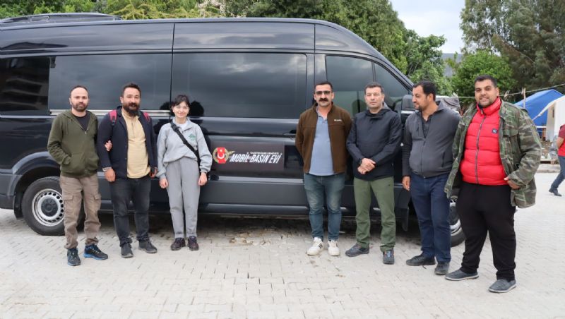 Gazeteciler Cemiyeti mobil basın evi göreve başladı